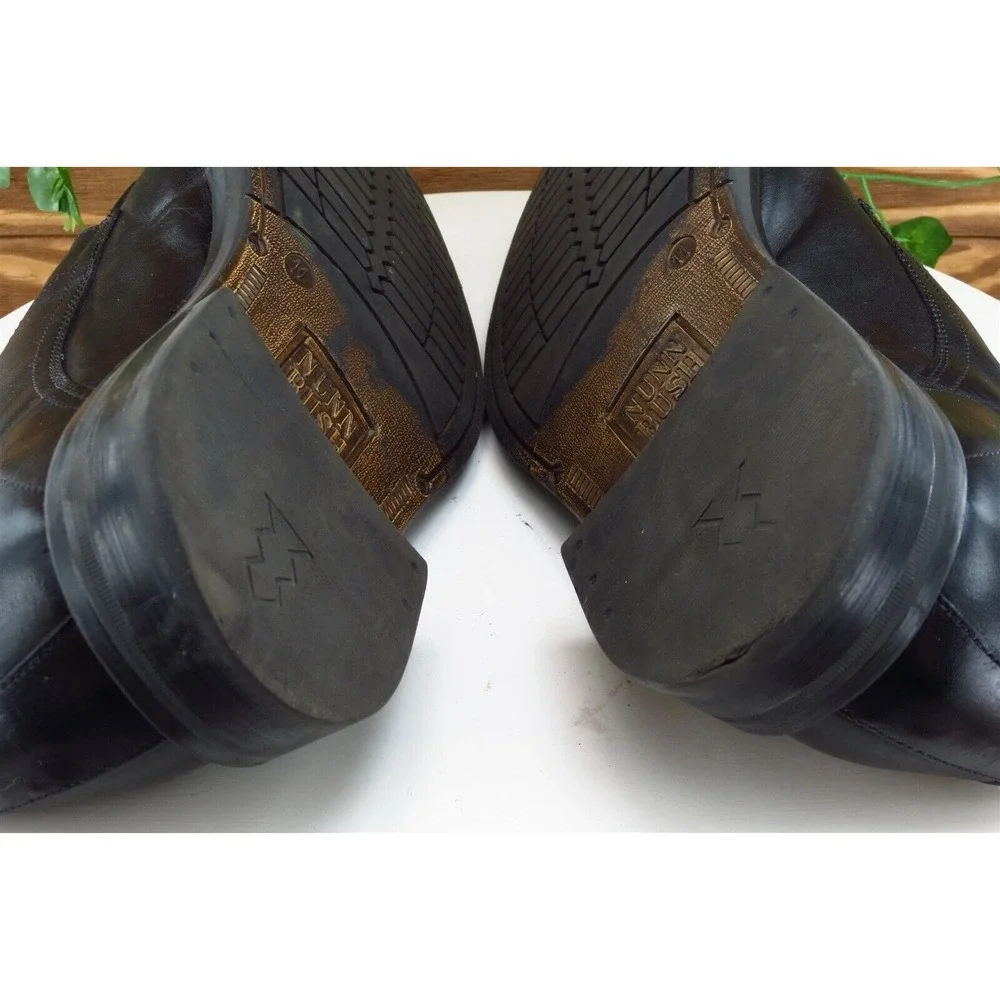 Nunn Bush Shoes Sz 11 M Black Derby Oxfords Leather‎ Men